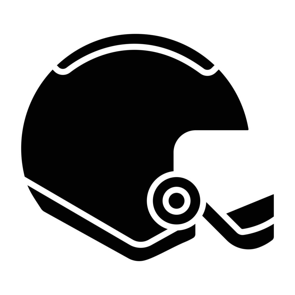 estilo de icono de casco vector