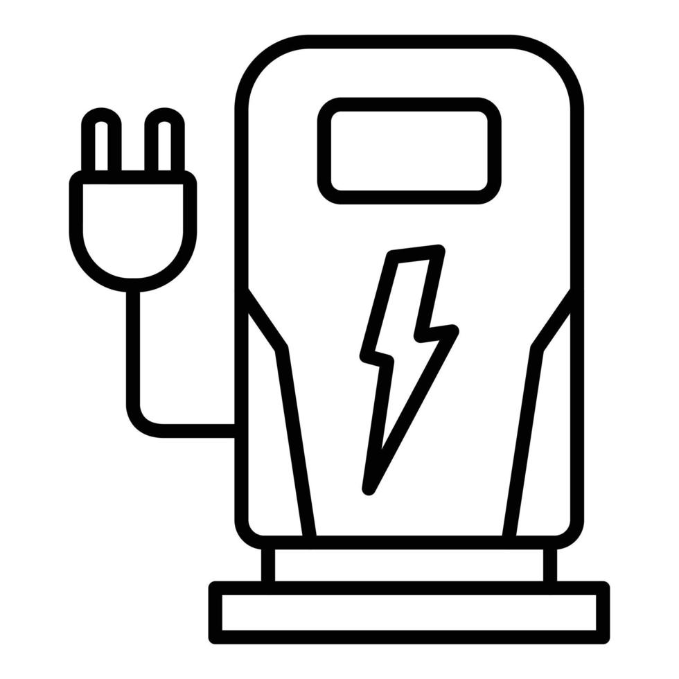 Charging Station Icon Style vector