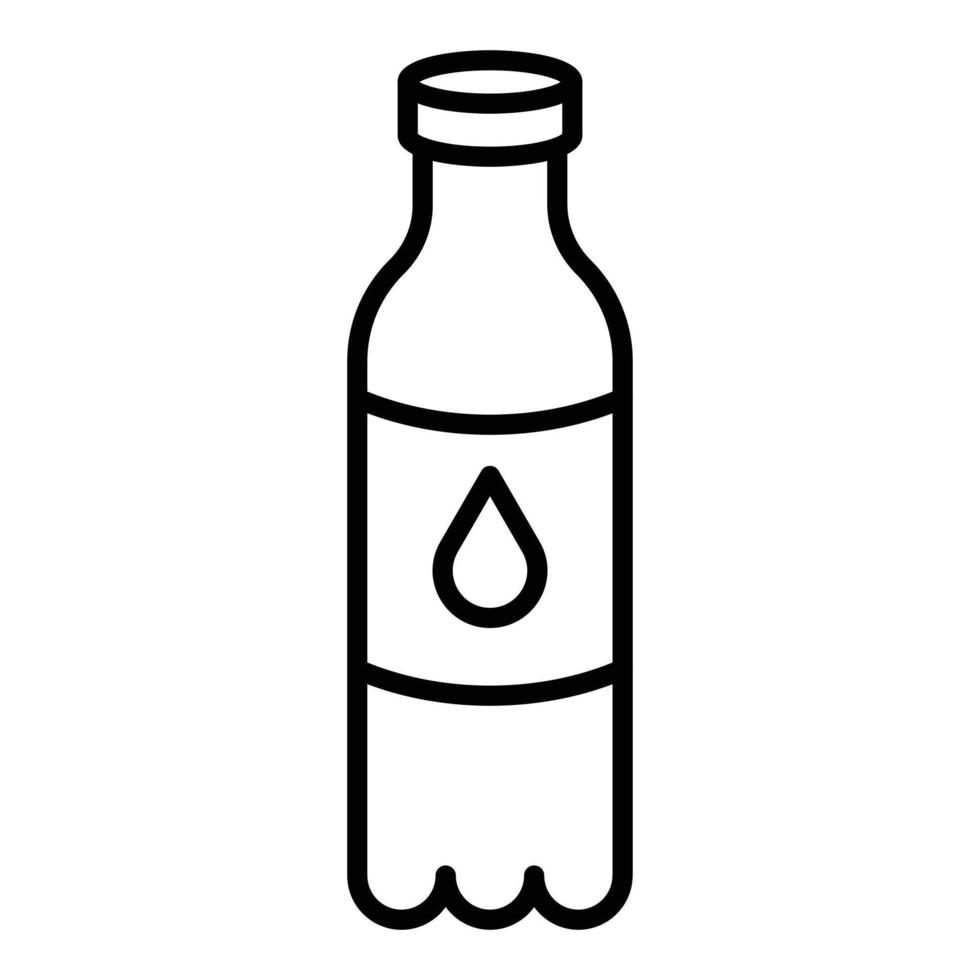 Water Bottle Icon Style vector