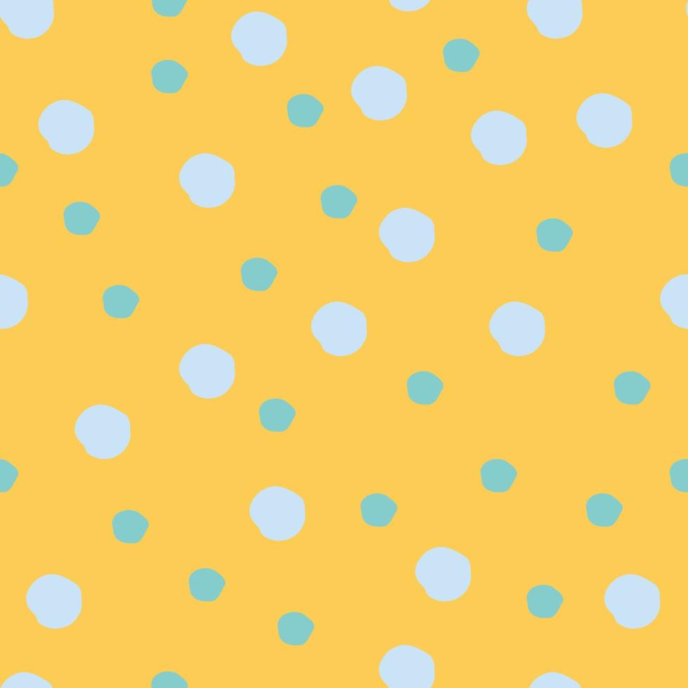 Seamless abstract pattern with hand-drawn dots arranged chaotically festive confetti and cute circles vector