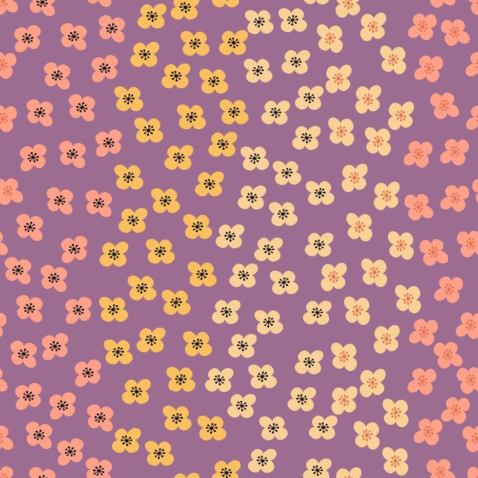 Floral seamless pattern. Colorful surface design vector