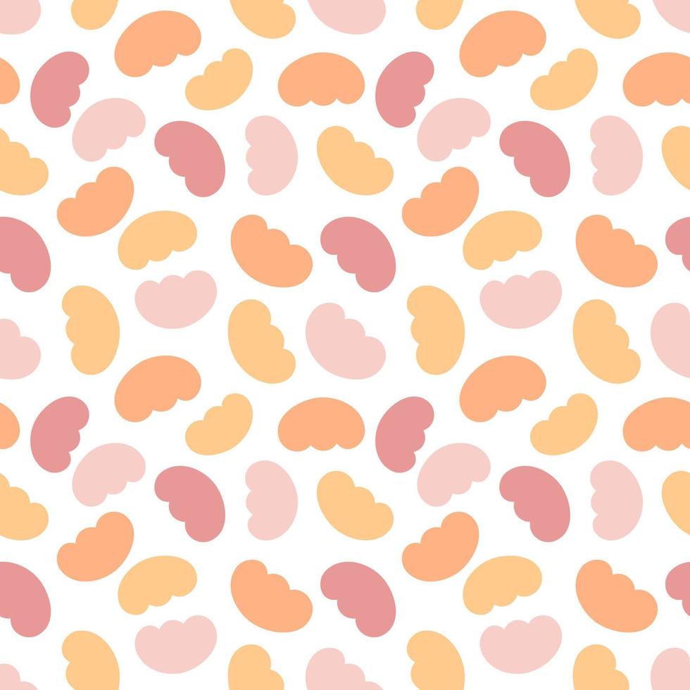 Abstract seamless pattern. Simple organic shapes vector