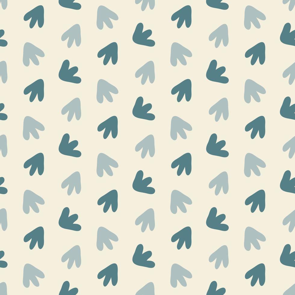 Seamless pattern with abstract shapes. Simple colored doodles vector
