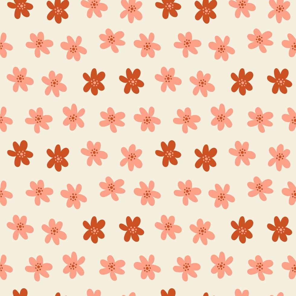 Abstract seamless pattern. Simple organic shapes vector
