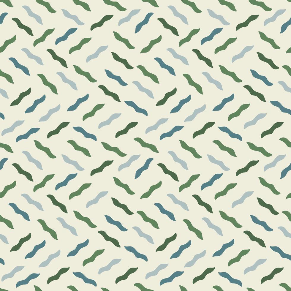 Seamless pattern with abstract shapes. Simple colored doodles vector
