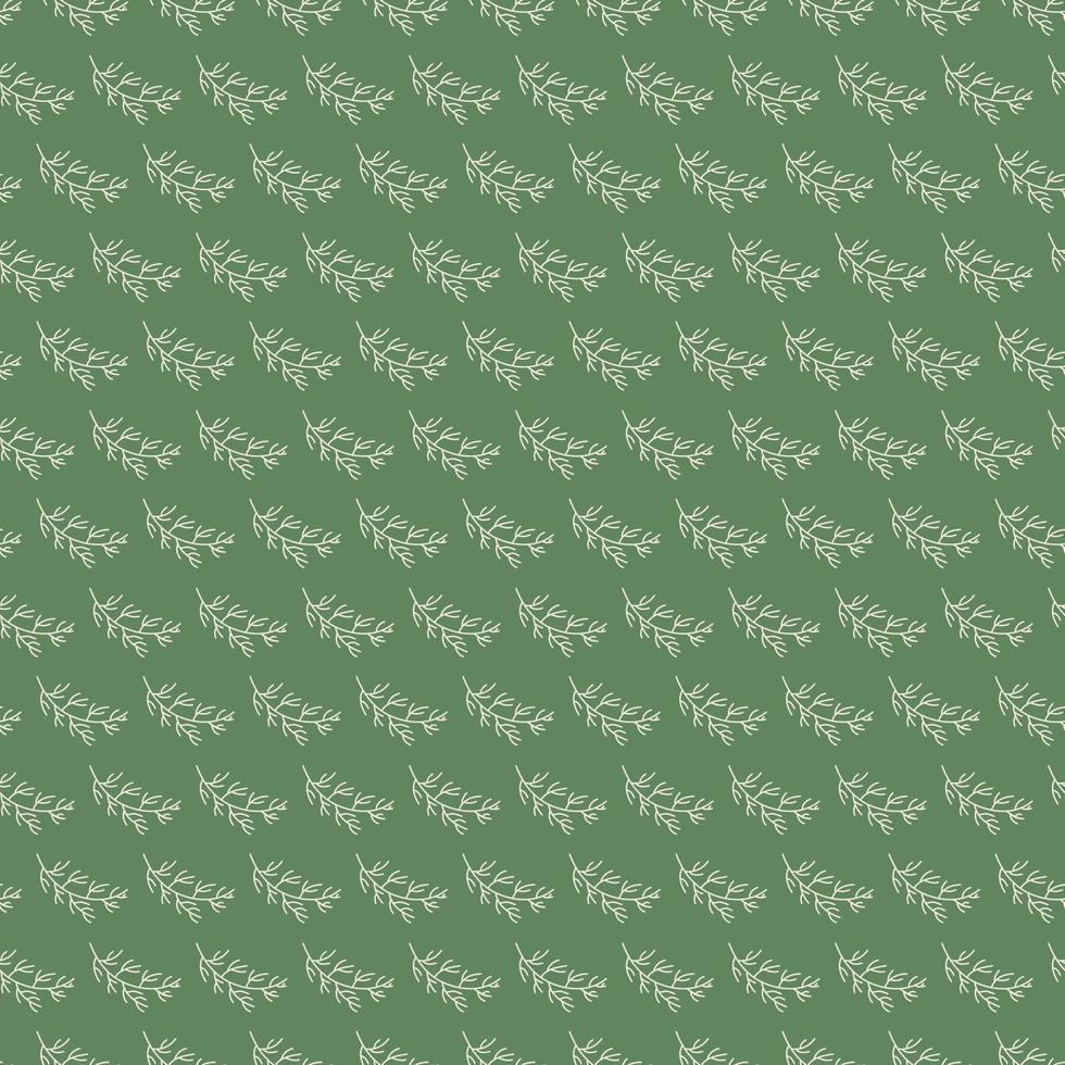 Cute botanical pattern. Seamless background in doodle style vector