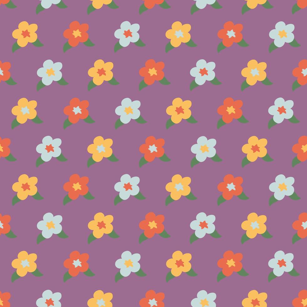 Floral seamless pattern. Colorful surface design vector
