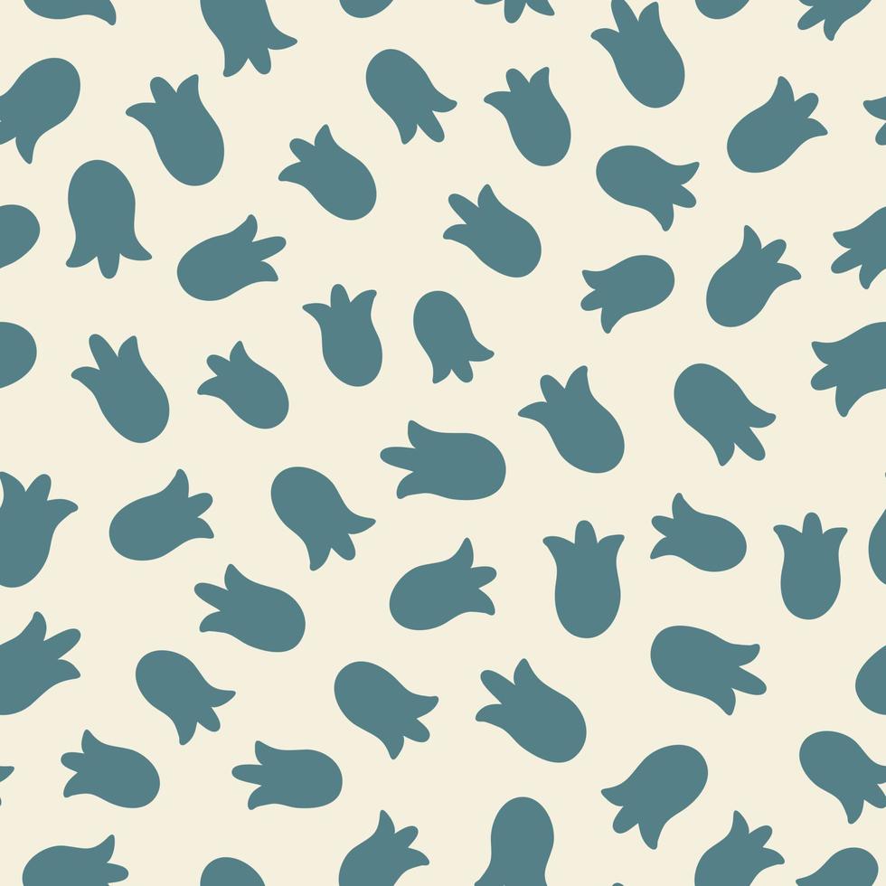 Abstract seamless pattern. Simple organic shapes vector