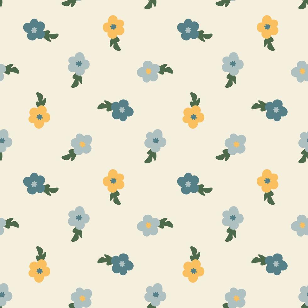 Abstract seamless pattern. Simple organic shapes vector
