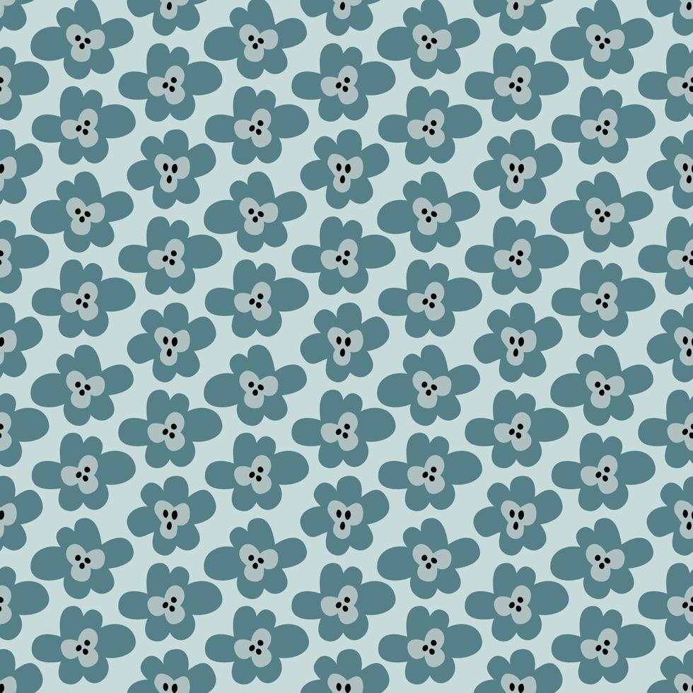 Seamless pattern with abstract shapes. Simple colored doodles vector