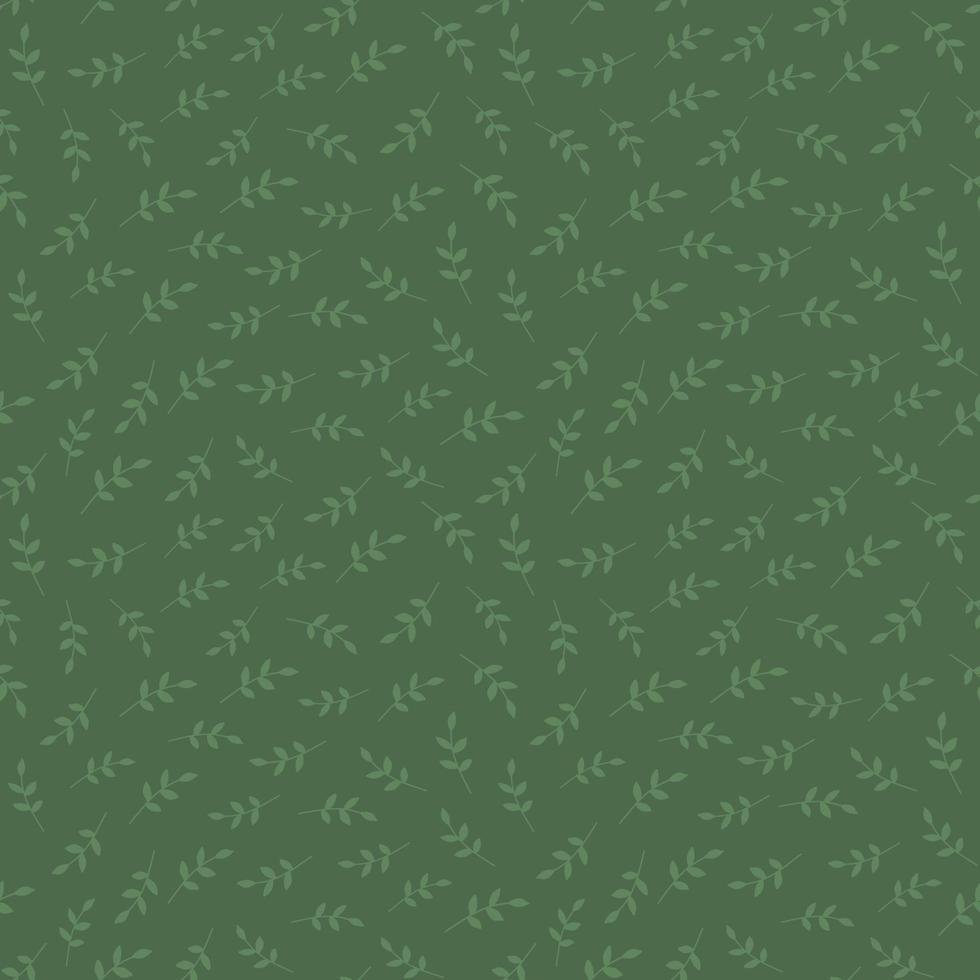Cute botanical pattern. Seamless background in doodle style vector