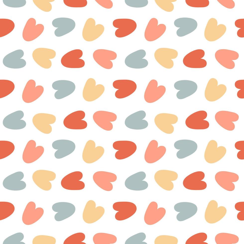 Abstract seamless pattern. Simple organic shapes vector