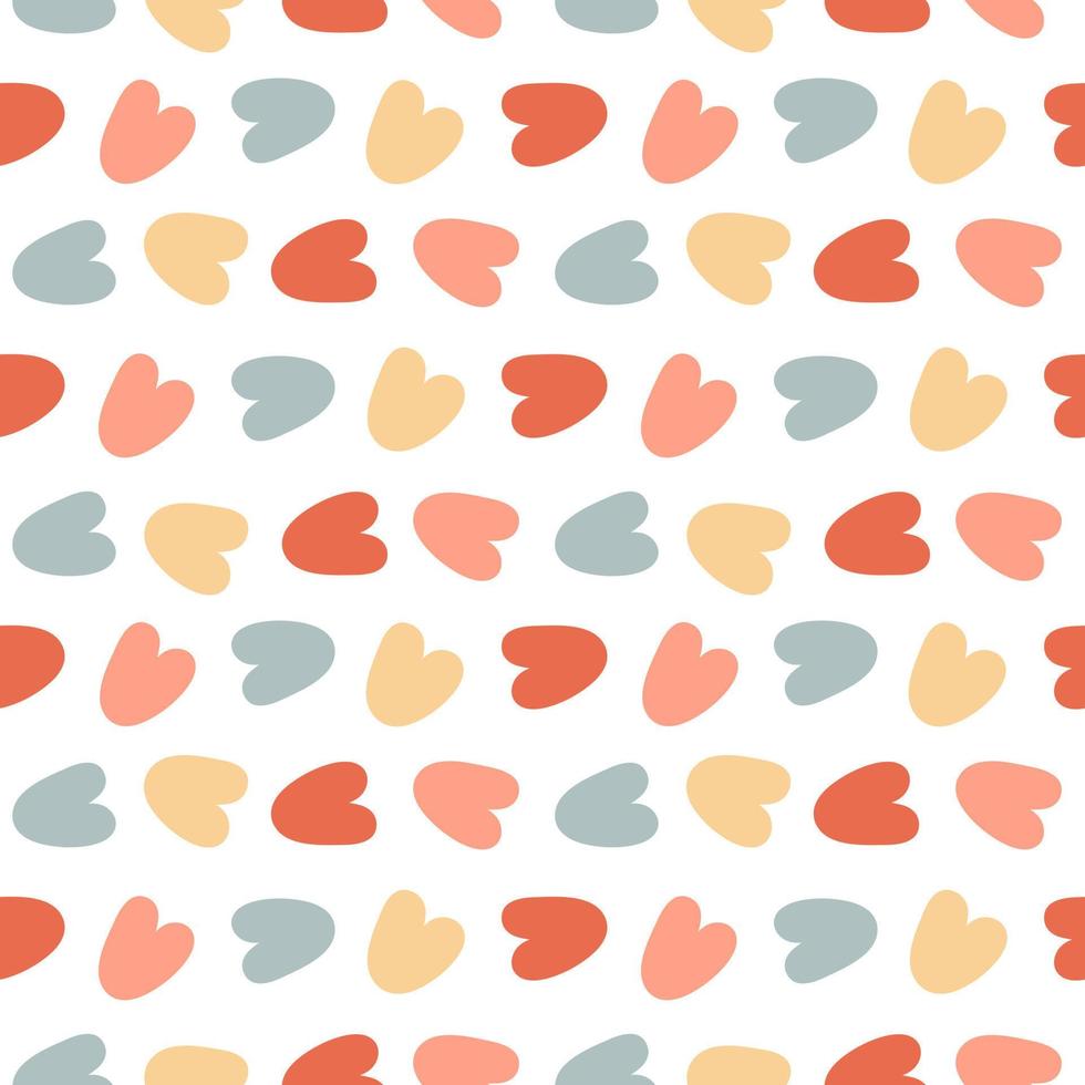 Abstract seamless pattern. Simple organic shapes vector