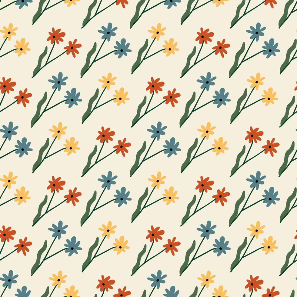 Abstract seamless pattern. Simple organic shapes vector