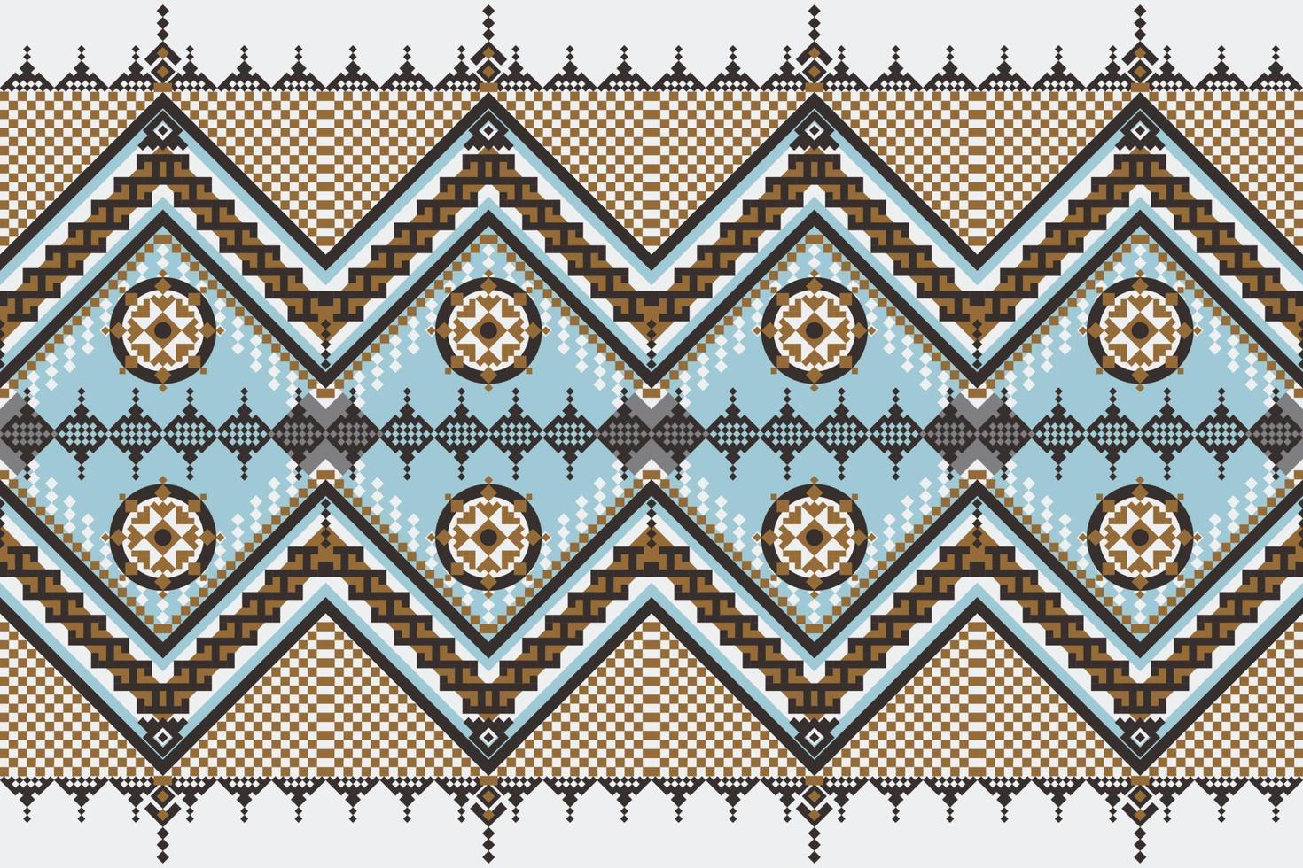 Geometric ethnic oriental pattern traditional Design for background,carpet,wallpaper,clothing,wrapping,Batik,fabric,embroidery style. vector