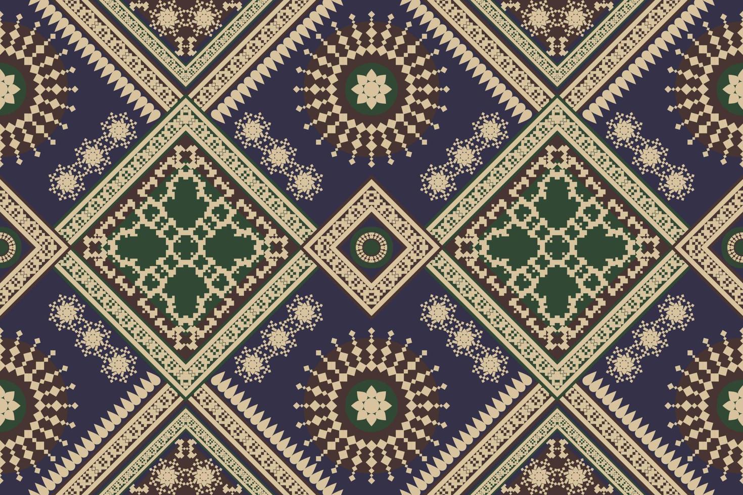 Geometric ethnic oriental pattern traditional Design for background,carpet,wallpaper,clothing,wrapping,Batik,fabric,embroidery style. vector