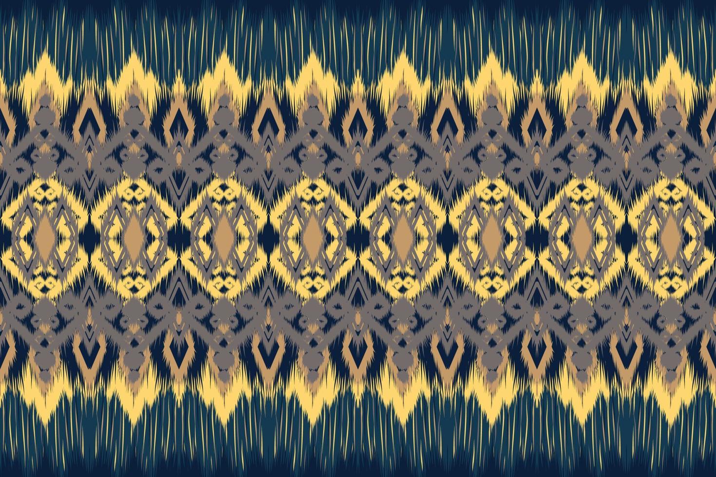 Ethnic ikat chevron pattern background Traditional pattern on the fabric in Indonesia and other Asian countries. vector