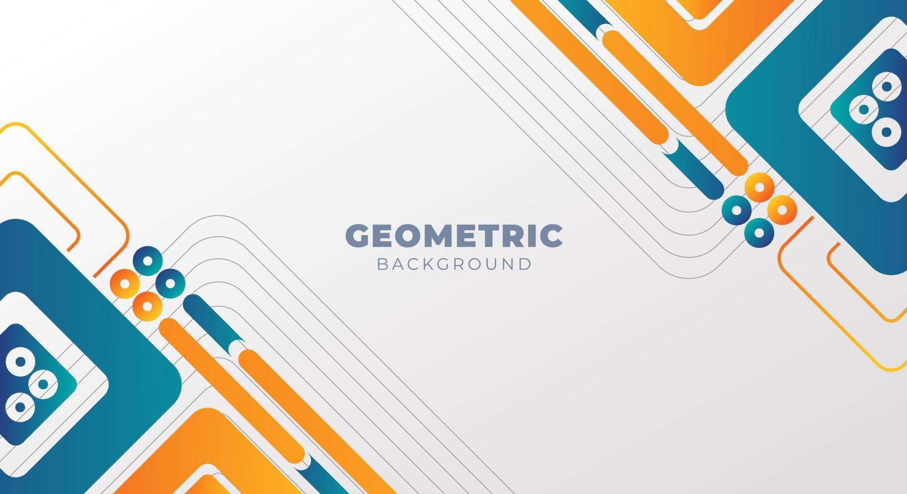 vector de marco de fondo geométrico