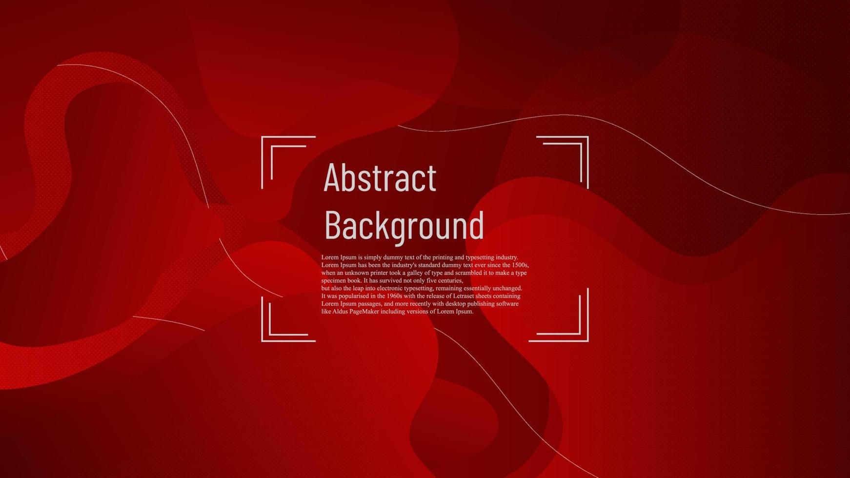 abstract dynamic red curve graphic, minimal flow layout element background vector
