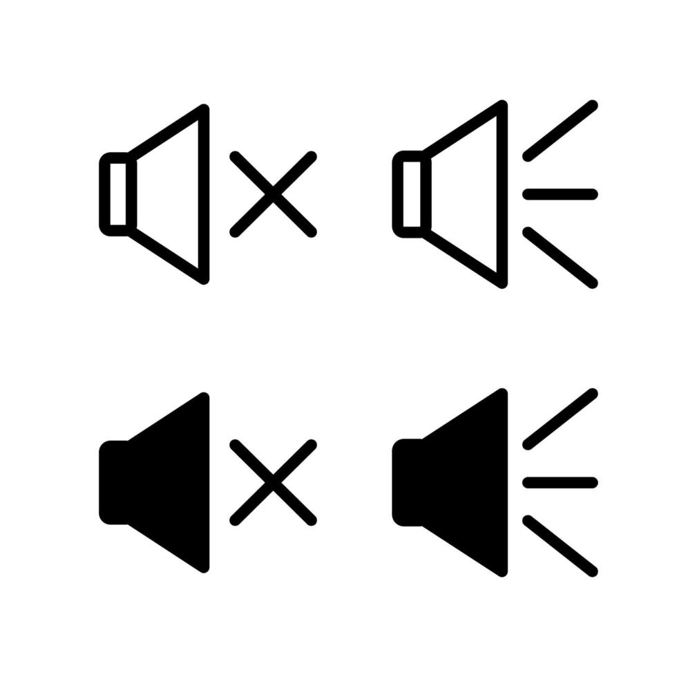 icono de sonido aislado sobre fondo blanco vector