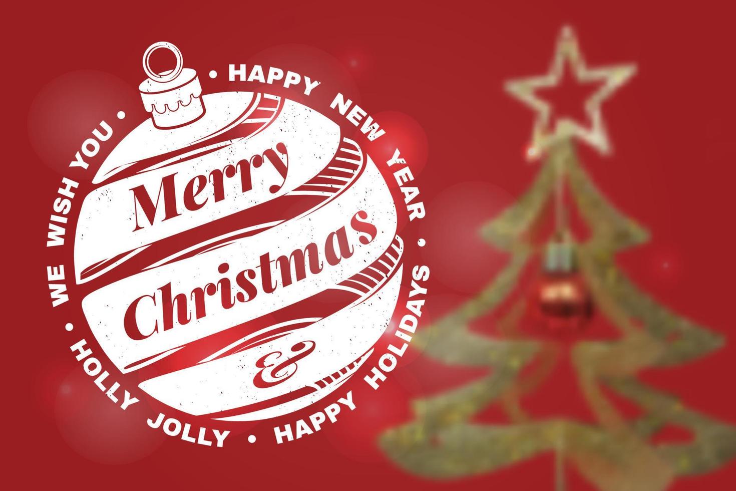 le deseamos una muy feliz navidad y feliz año nuevo sello, juego de pegatinas con campana de navidad. ilustración vectorial vector