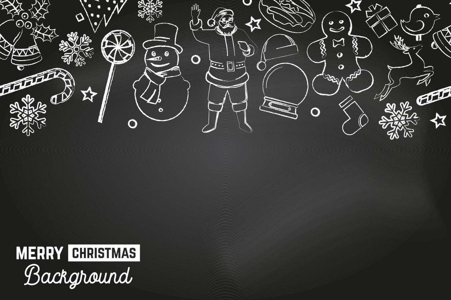 Seamless pattern with xmas icons. Merry Christmas background. Vector Illustration.