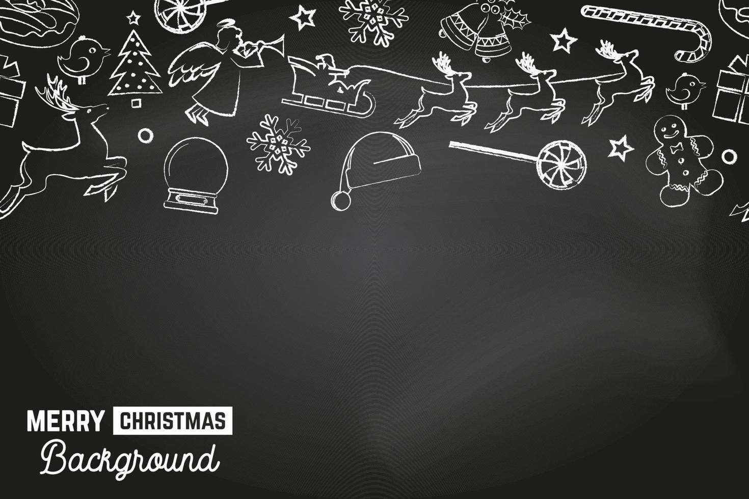 Seamless pattern with xmas icons. Merry Christmas background. Vector Illustration.