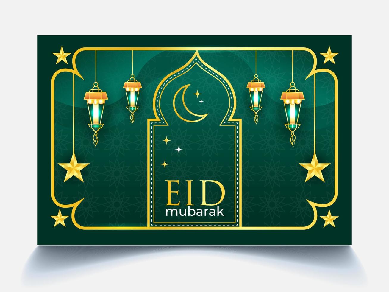 Eid al adha mubarak islamic festival social media banner template vector