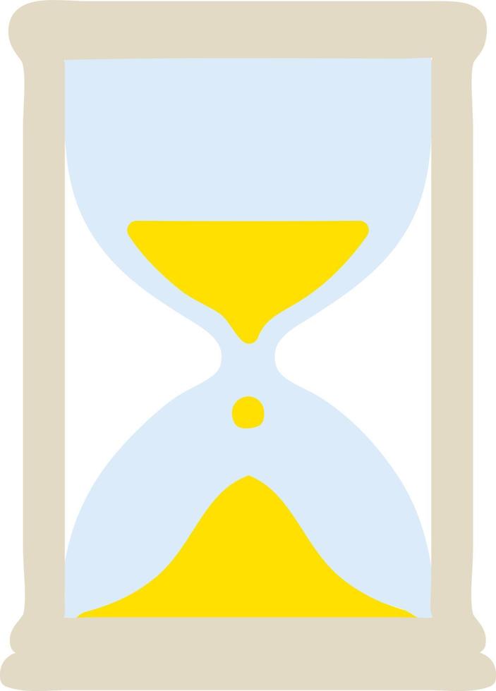 hourglass running sand vector