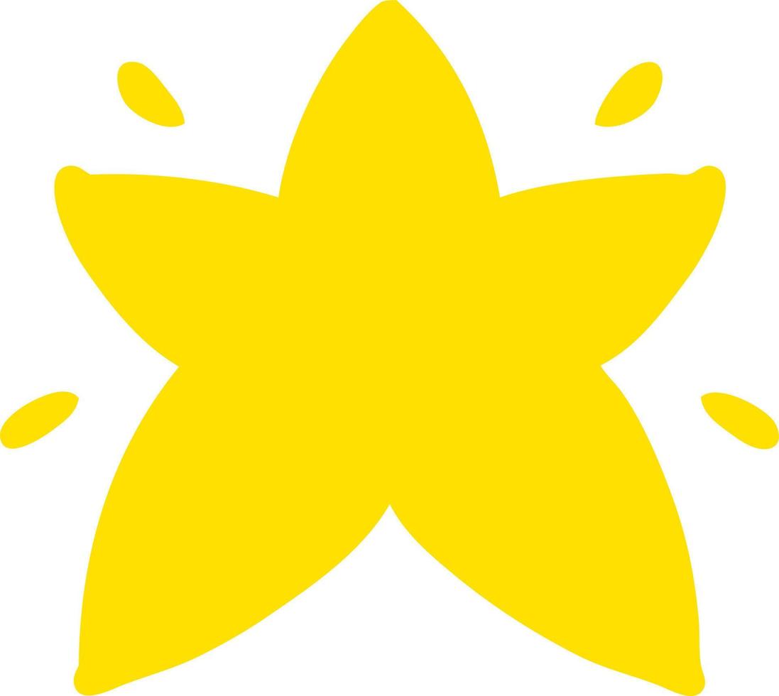 shining star shape vector