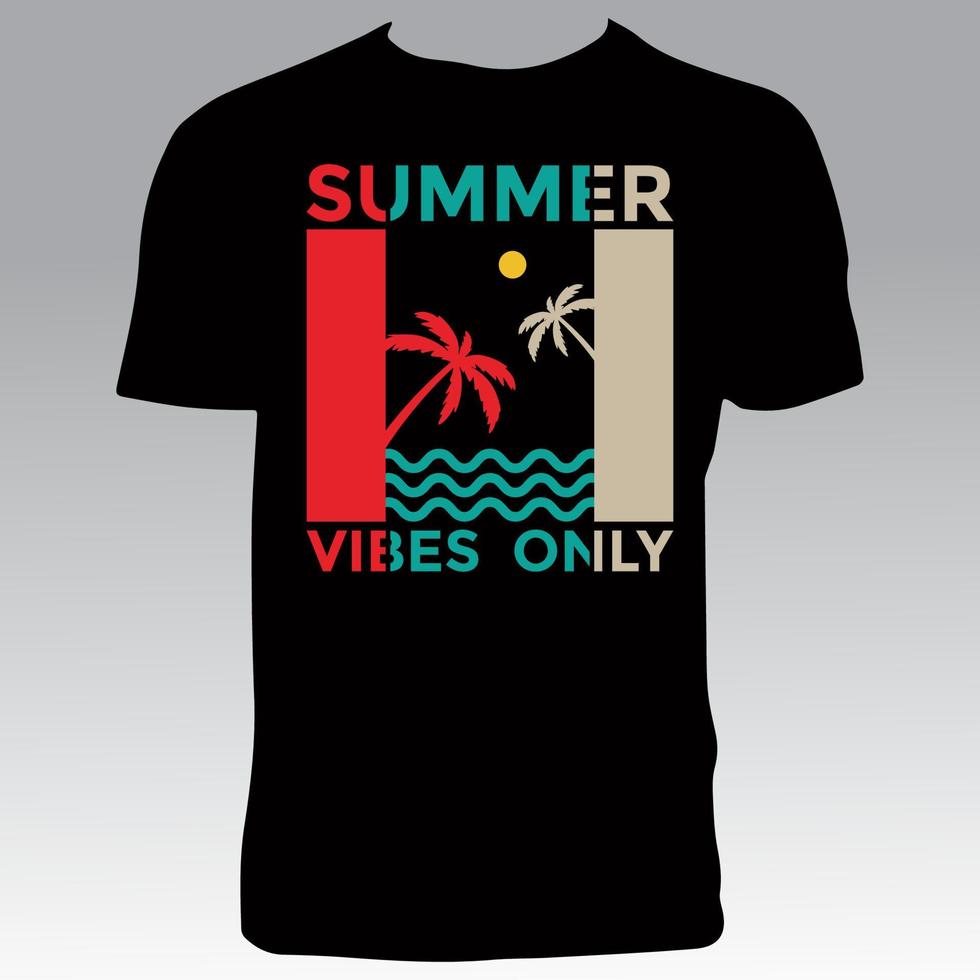 diseño de camiseta de aventura de verano vector