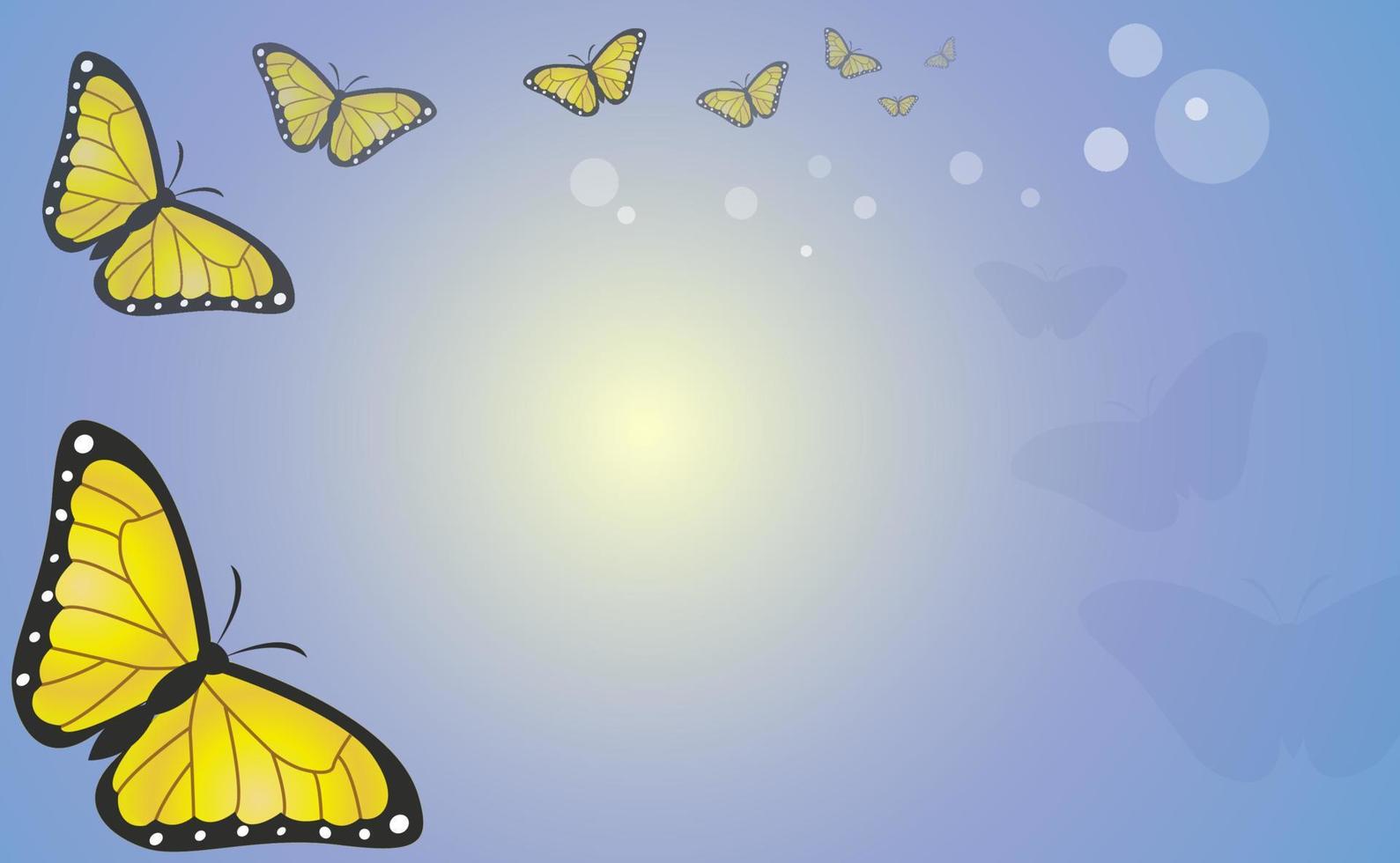 Butterfly pastel template vector
