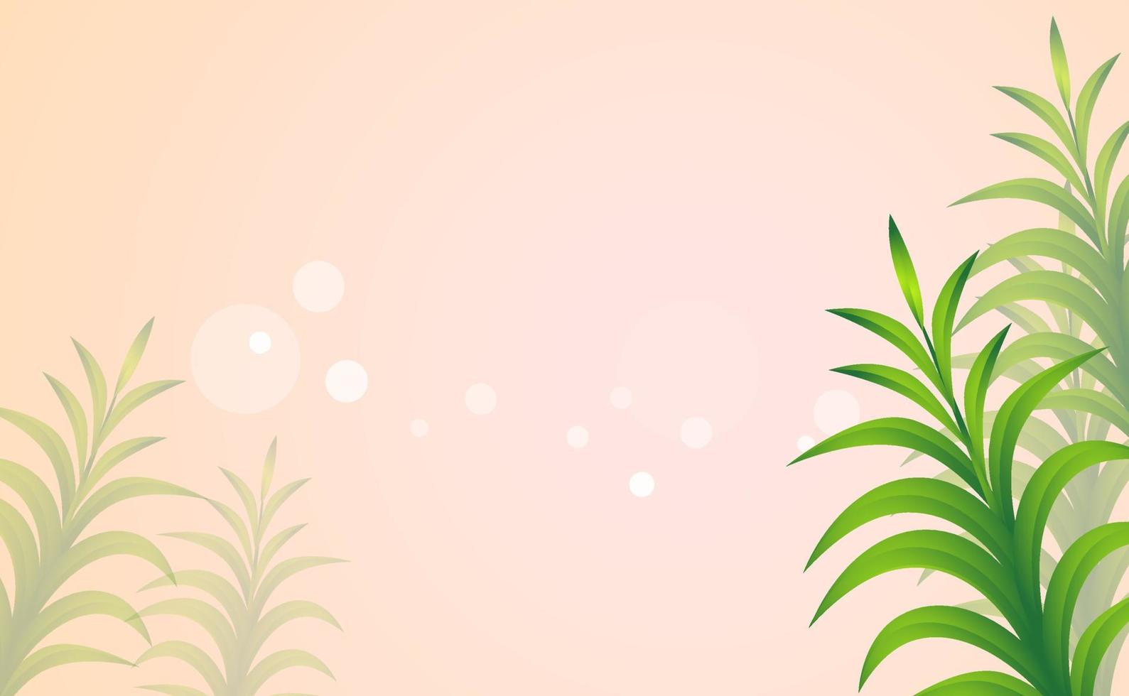 Plant pastel template vector