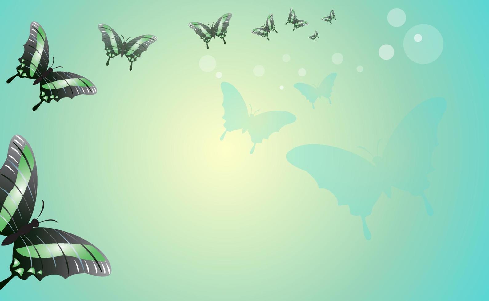 Butterfly pastel template vector