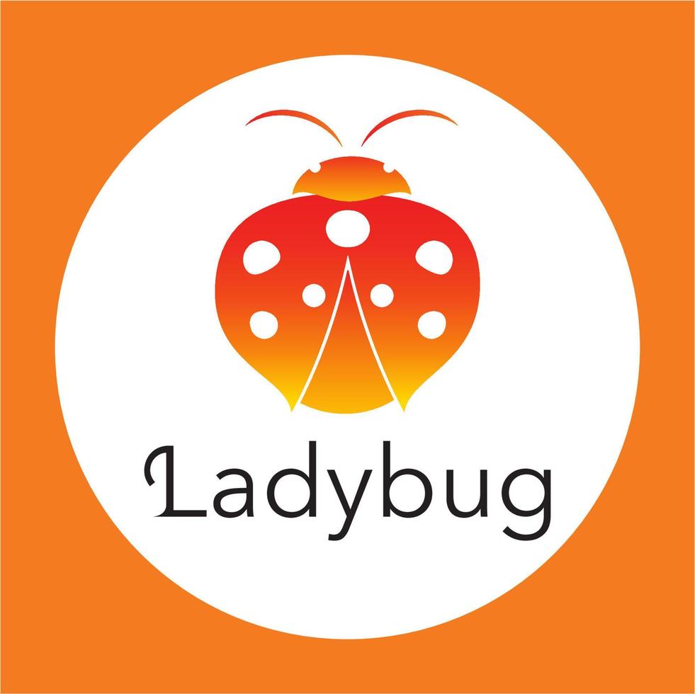 Ladybug Icon Logo vector