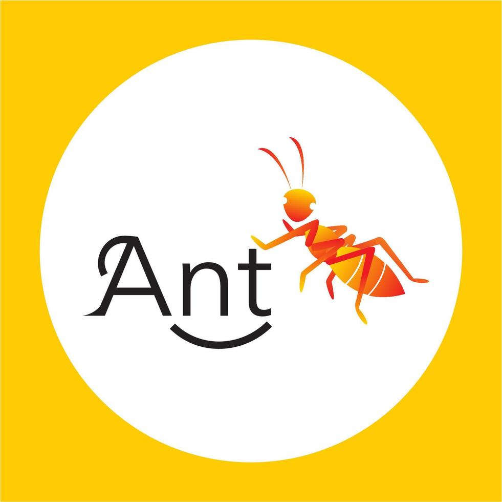 Ant Icon Logo vector