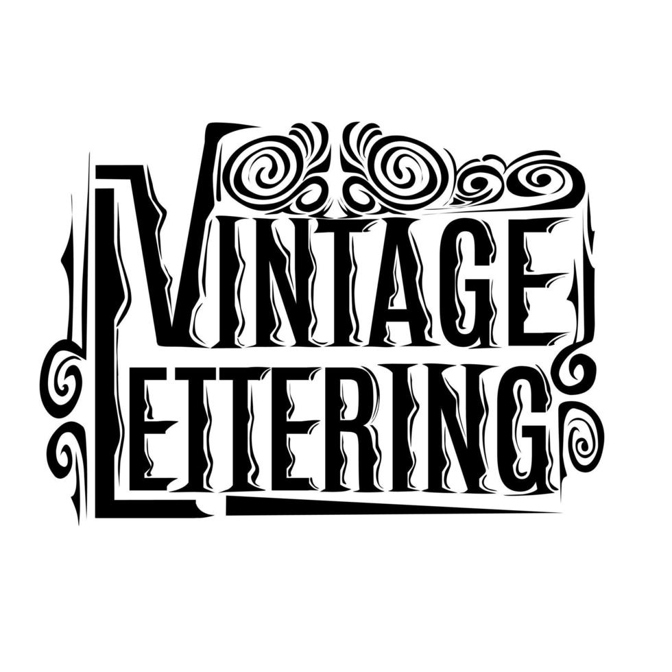 Vector vintage lettering free download