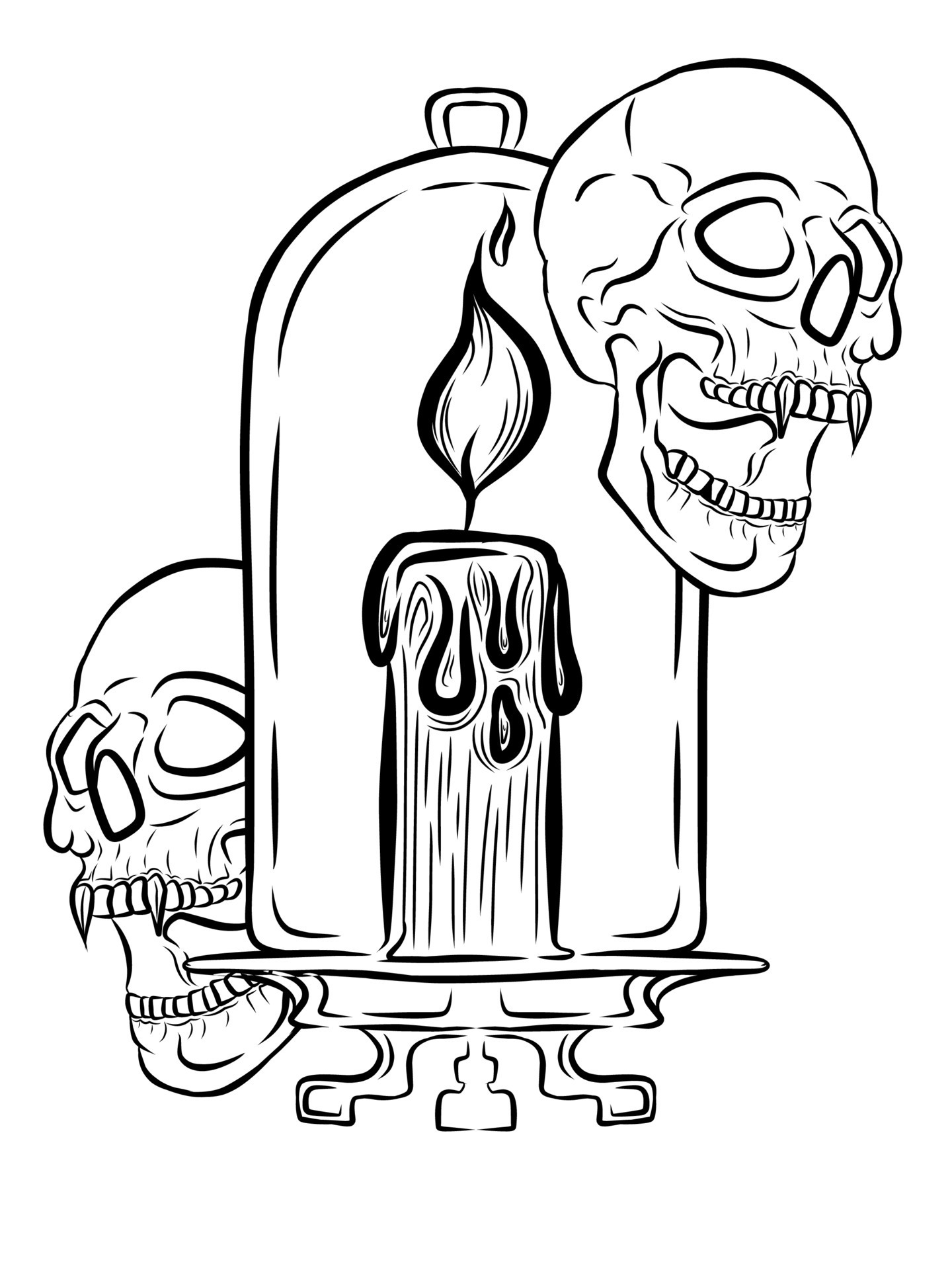 Candle Tattoo Design Sticker for Sale by GeekOpedia  Redbubble