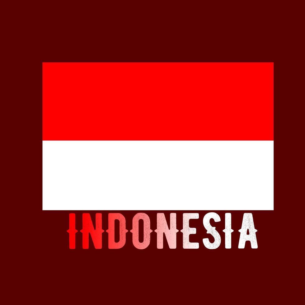 jakarta, indonesia, 29 october 2021 - indonesian flag vector