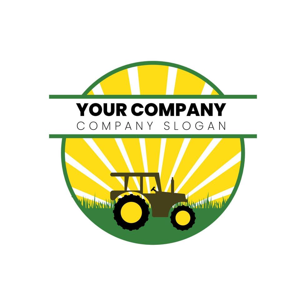 Farm logo vector art illustration