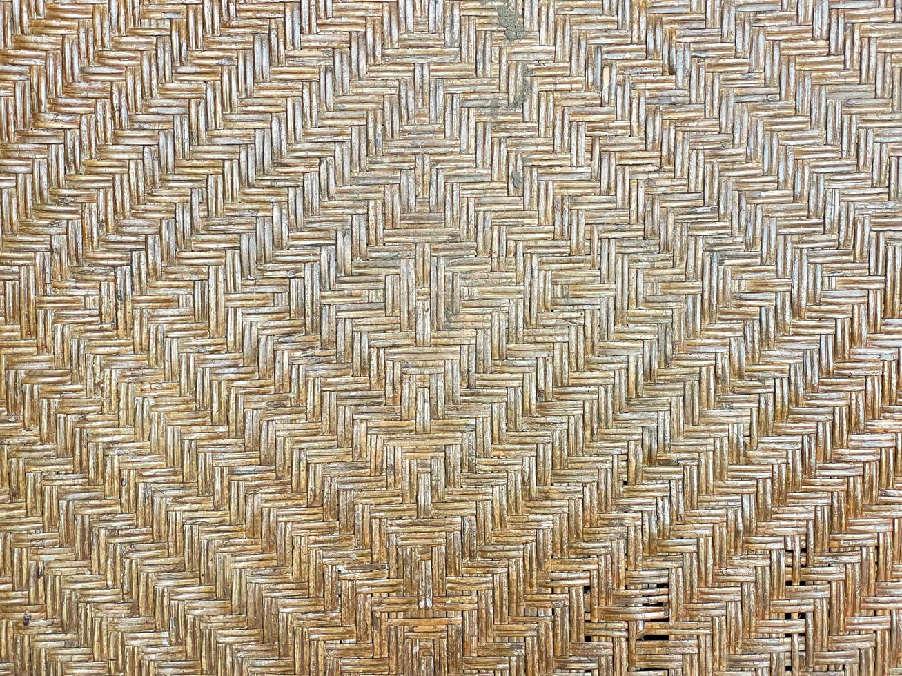 rattan that forms a detailed pattern naturally. neatly embroidered without any strain and weathered color. used for texture backgrounds photo