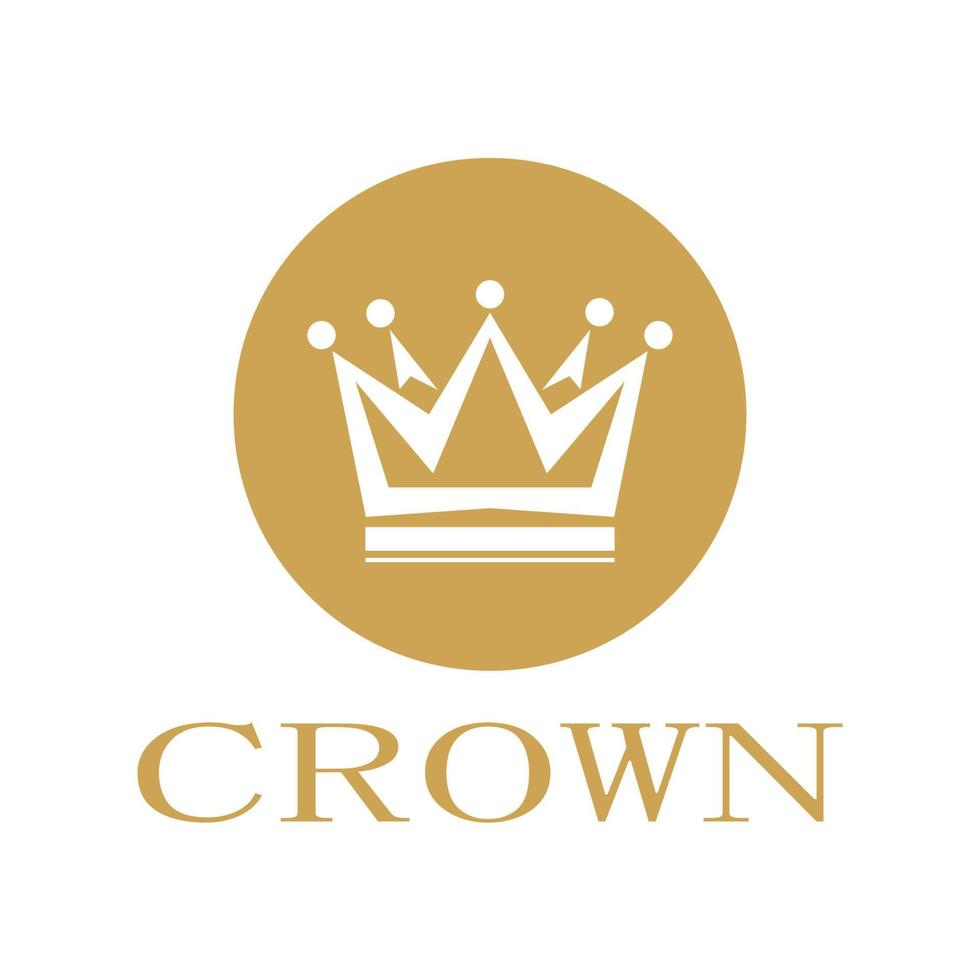 Crown logo designs vector illustration design