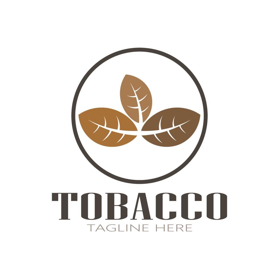 tobacco leaf logo,tobacco field and tobacco cigarette logo template design vector