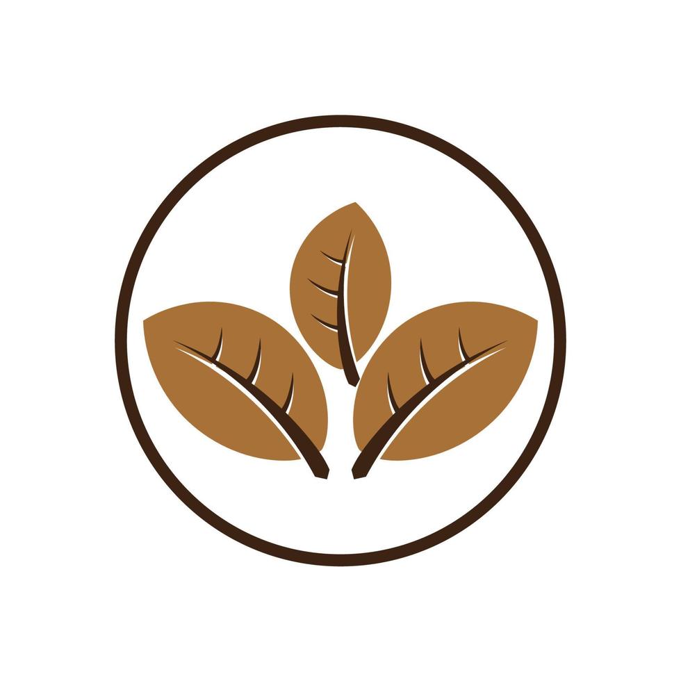 logotipo de hoja de tabaco, campo de tabaco y vector de diseño de plantilla de logotipo de cigarrillo de tabaco