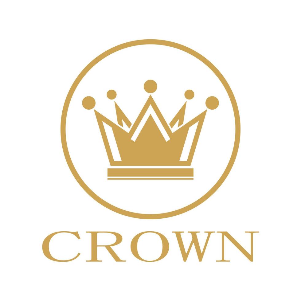 Crown logo designs vector illustration design