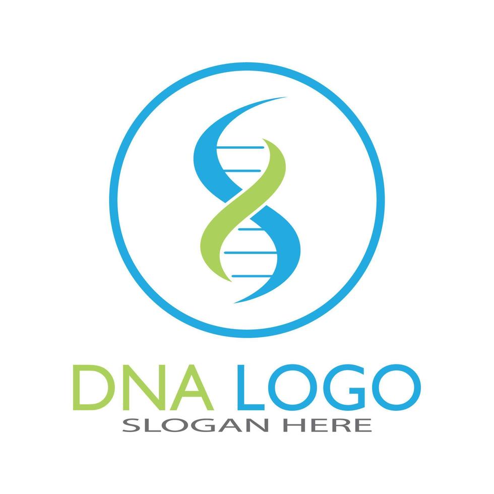 DNA vector logo design template.modern medical logotype.laboratory science icon symbol.colorful pharmacology sign-vector