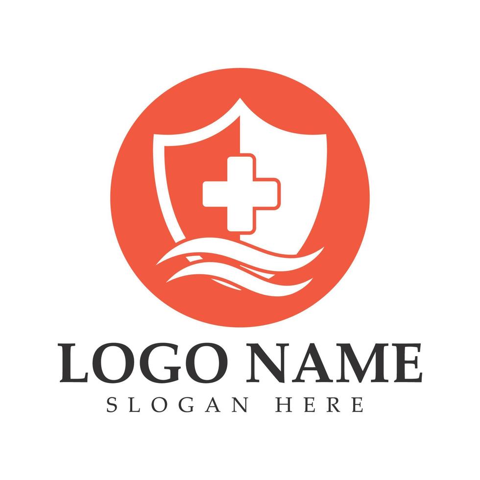 vector de diseño de logotipo de escudo, plantilla de logotipo de emblema de escudo, vector de icono de logotipo