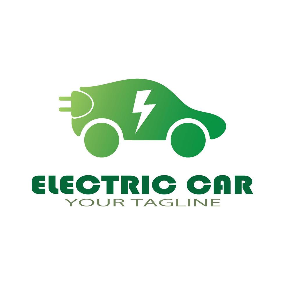 eco car and electric green car technology icon logo vector. vector