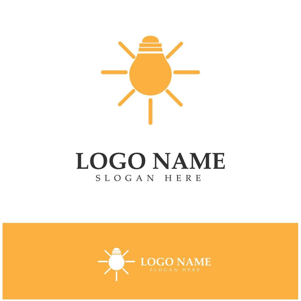 lamp lightbulb logo design inspiration vector icon template