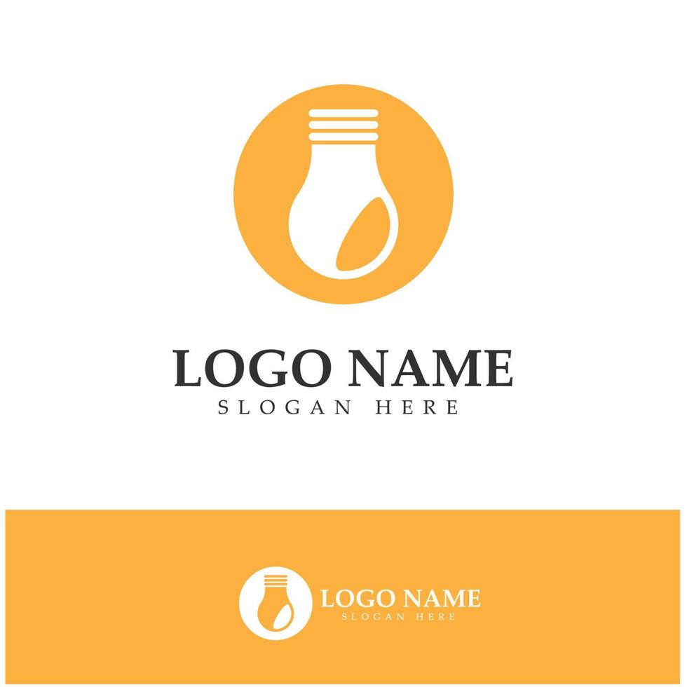 lamp lightbulb logo design inspiration vector icon template